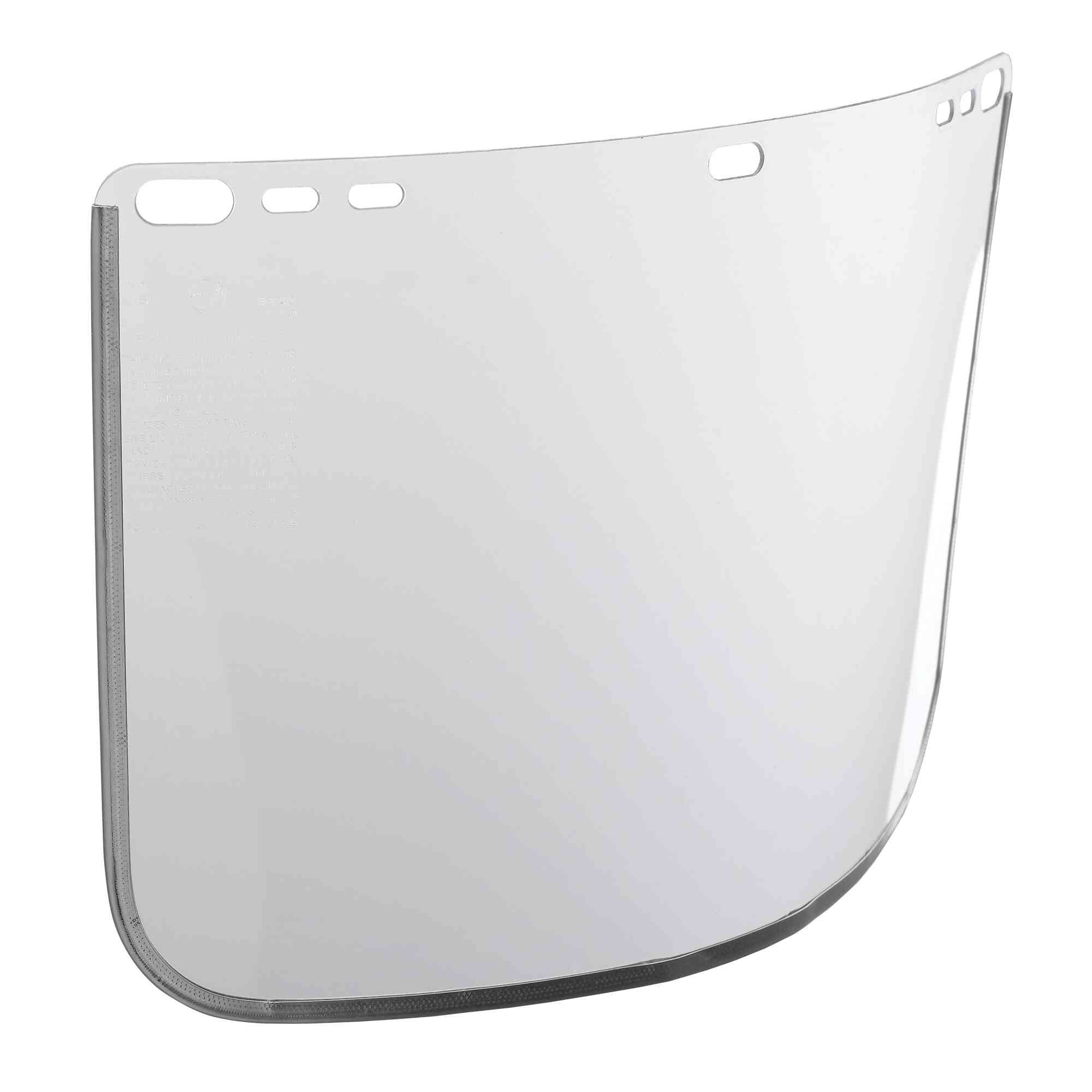 Jackson Safety® - Replacement Windows for F30 Acetate Face Shields - Clear - 8" x 12" x .040" - C Shaped - Bound - Model # 29078